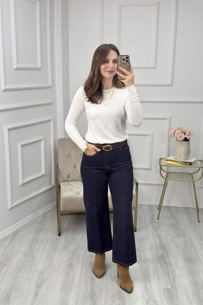 Kemerli Jean Lacivert